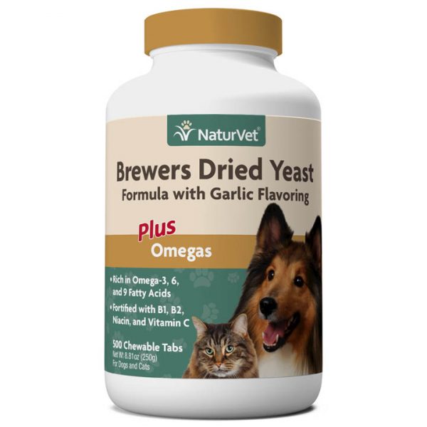 NaturVet Brewer's Yeast & Garlic with Omegas Tablets