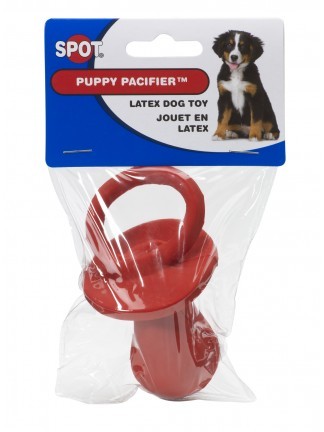 PUPPY PACIFIER 4" LATEX TOY