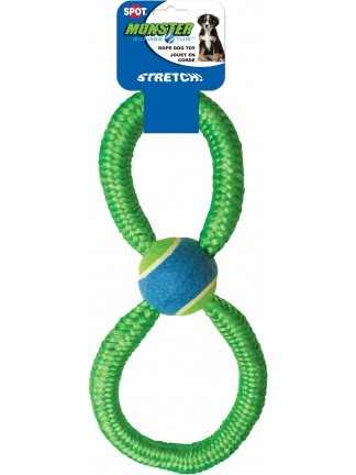 MONSTER BUNGEE FIGURE 8 with TENNIS BALL 13"