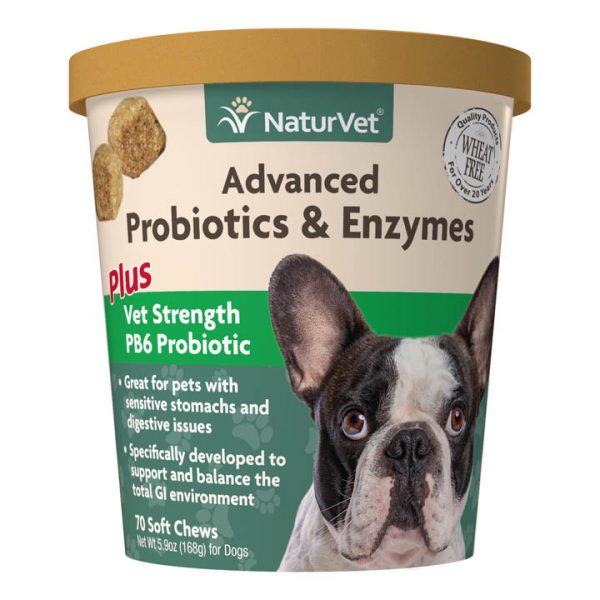 NaturVet Advanced Probiotics & Enzymes Soft Chew