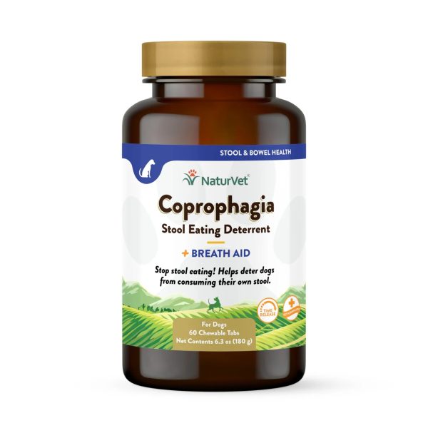 NaturVet Coprophagia Deterrent Plus Breath Aid Tablets
