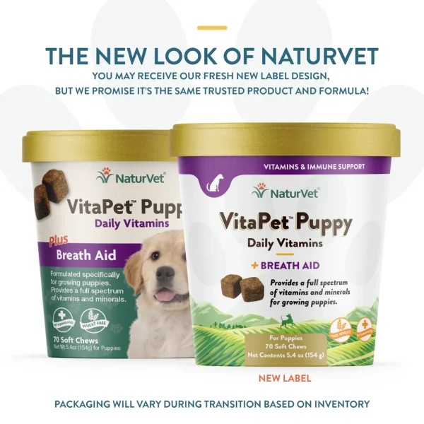 NaturVet VitaPet™ Puppy Plus Breath Aid Soft Chew