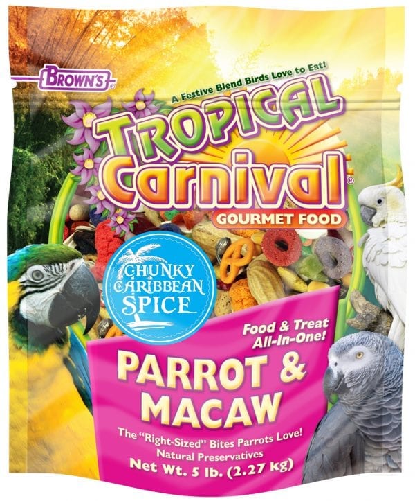Chunky Caribbean Spice Parrot-Macaw Food