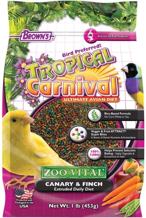 Canary & Finch Food (Tropical Carnival Extruded)