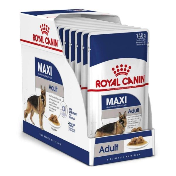 Royal Canin® Maxi Adult Chunks in Gravy Pouch 10 x 140g