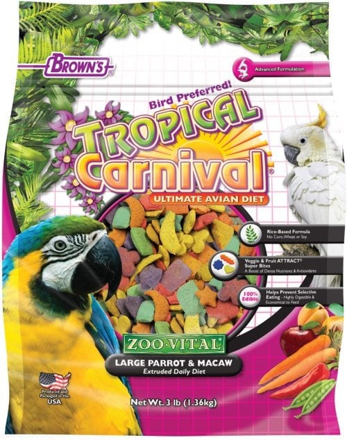 Parrot & Macaw Food (Tropical Carnival Extruded)