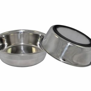 aGLOW Heavy Stainless Dishes with Anti Skid Ring