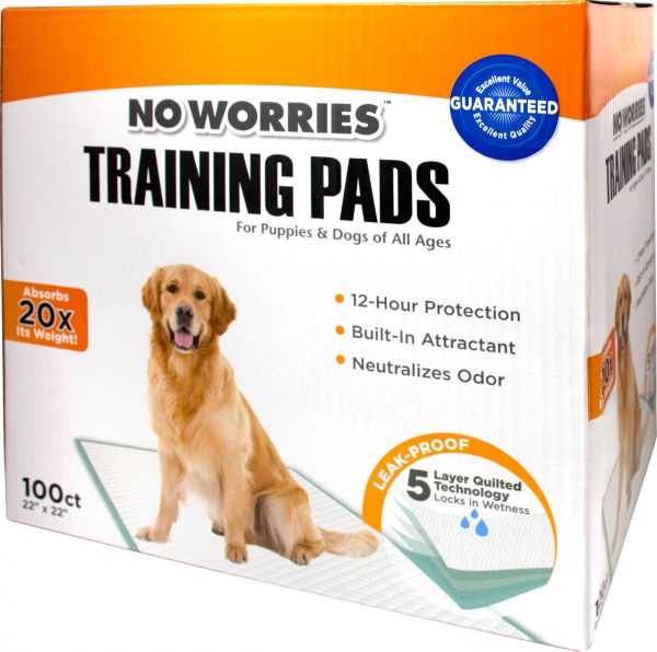 No Worries Training Pads- 100 Count