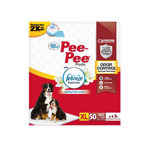Pee-Pee Odor Control Pads with Febreze Freshness