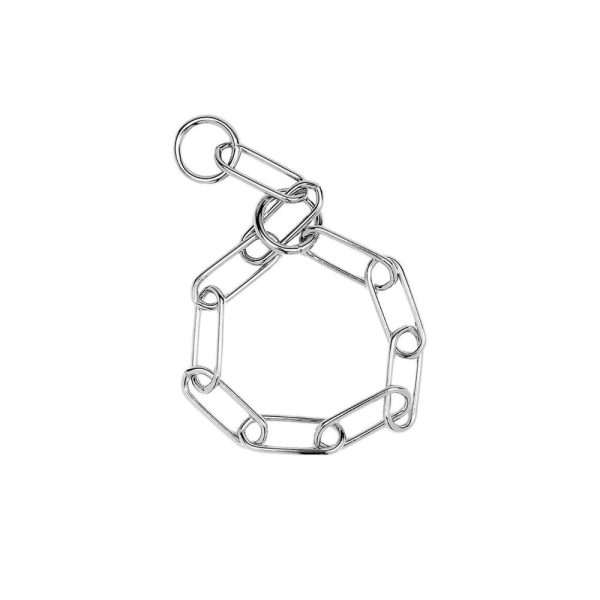 Herm. Sprenger® Fur Saver Link Dog Chain Training Collar, Steel Nickel Plated