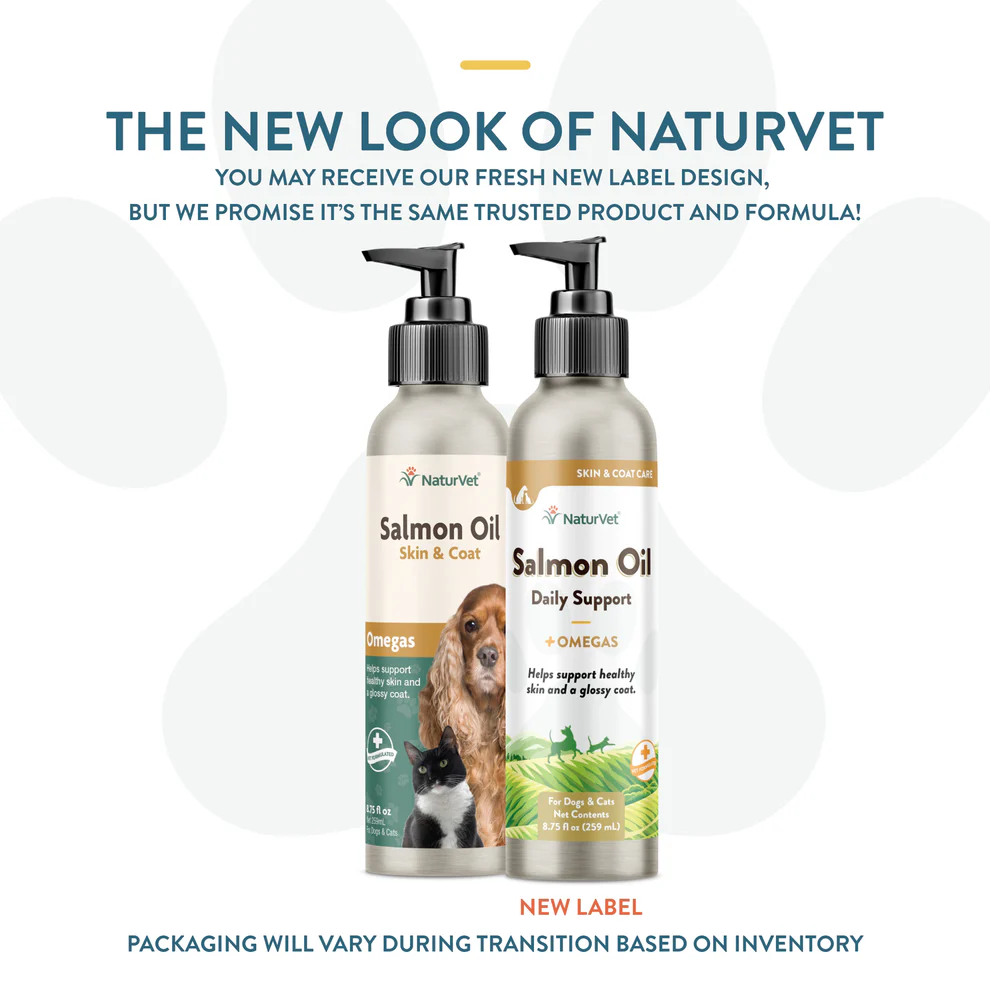 NaturVet Salmon Oil for Dogs & Cats