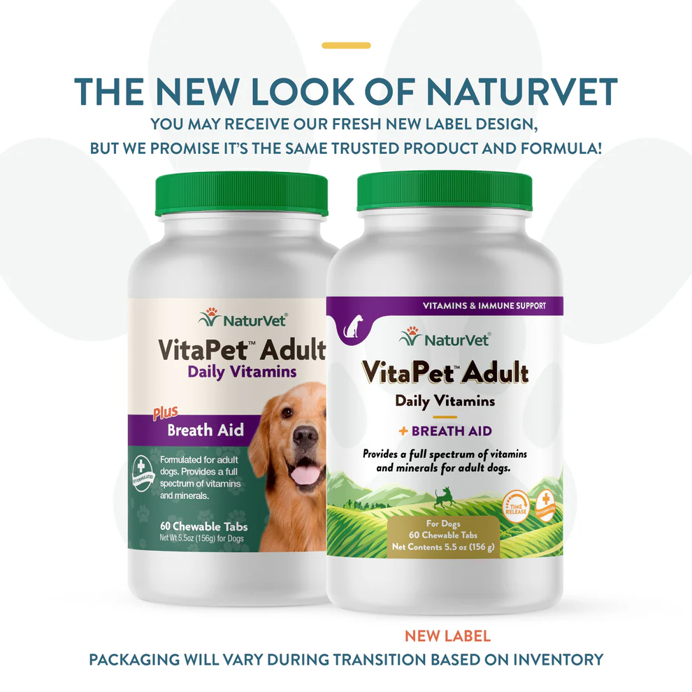 NaturVet VitaPet Adult Daily Vitamins Chewable Tablets