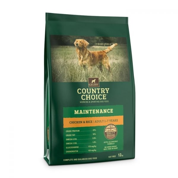 COUNTRY CHOICE MAINTENANCE CHICKEN & RICE ADULT DOG FOOD