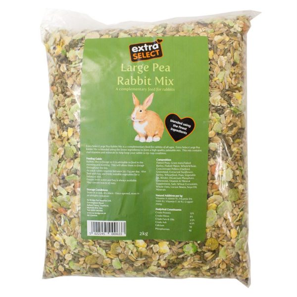 Extra select large pea rabbit mix 2kg