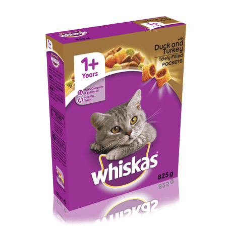 WHISKAS® 1+ Cat Complete Dry Food (Duck with Turkey)