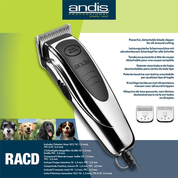 Andis RACD Powerful Detachable Blade Clipper Silver