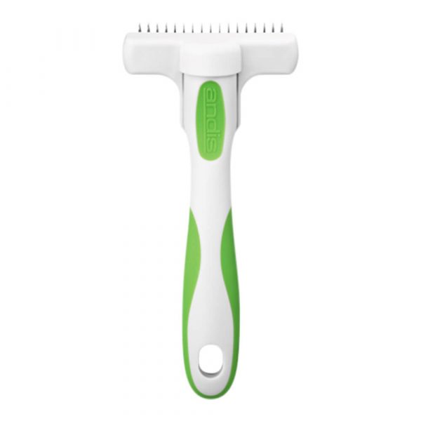 Andis Compact Deshedding Tool White Lime Green Petshopplus