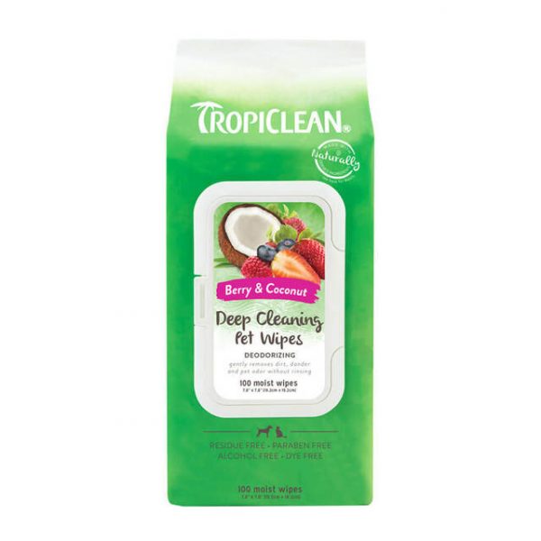 Tropiclean Berry & Coconut Pet Wipes