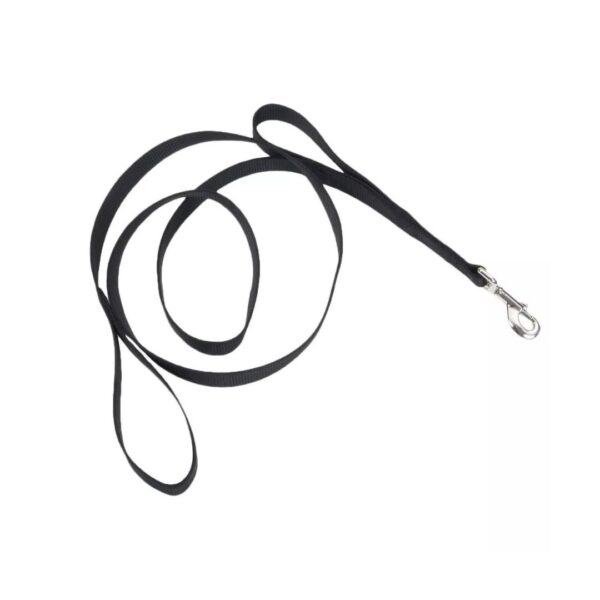Loops 2® Double Handle Dog Leash, Black, 1" x 04'