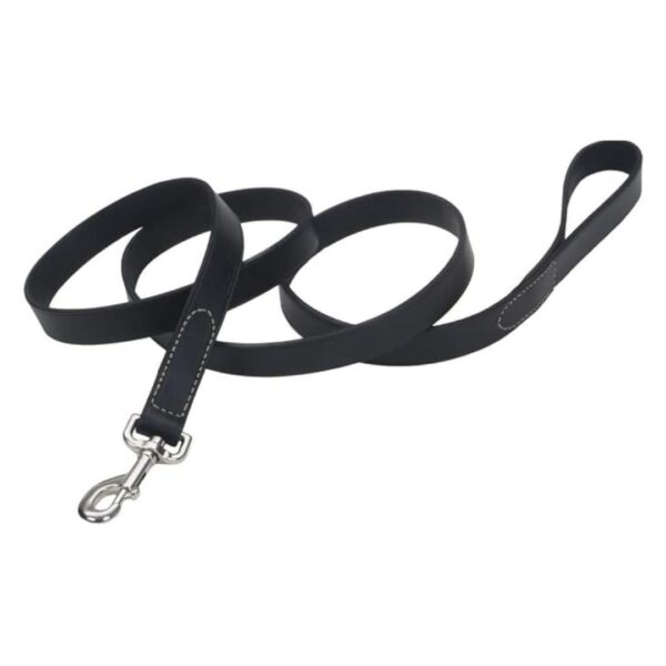 Circle T® Oak Tanned Leather Dog Leash, Black, 3/8" x 04'