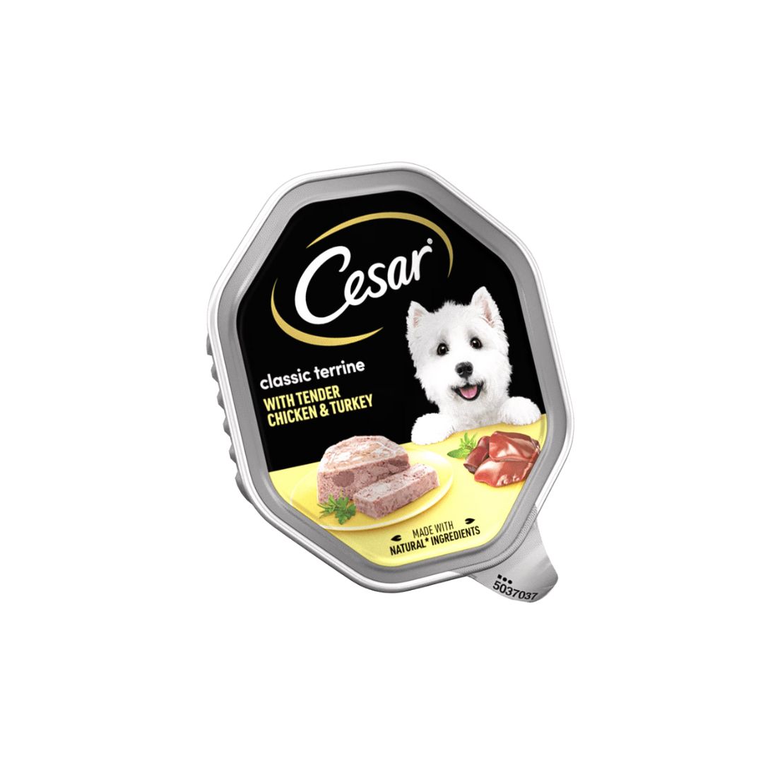 CESAR® Classic Terrine with tender Chicken and Turkey.