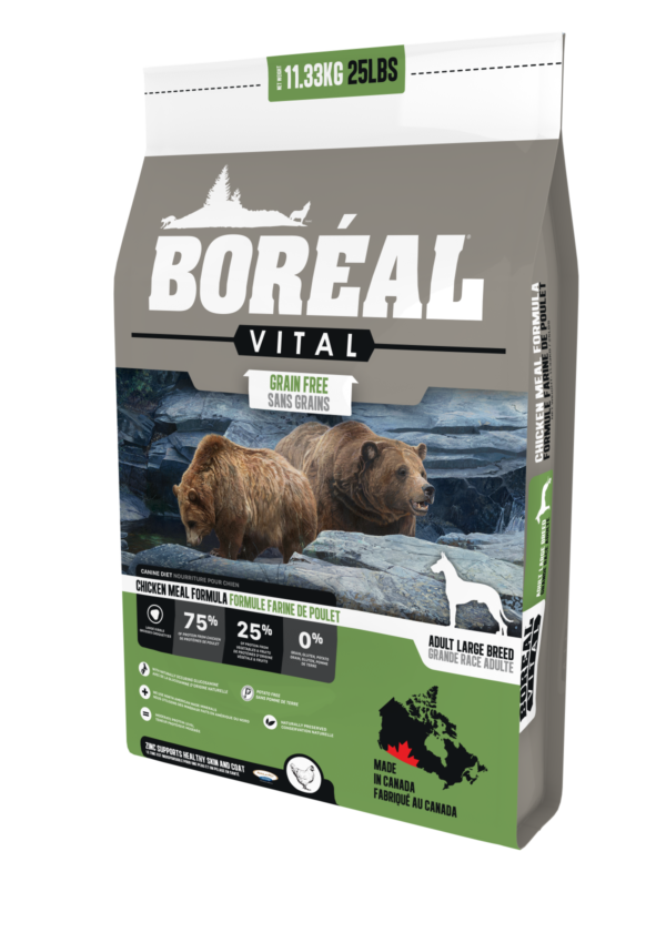 "Boreal Vital, Dog Chicken, Adult Large Breed, Meat Meal"