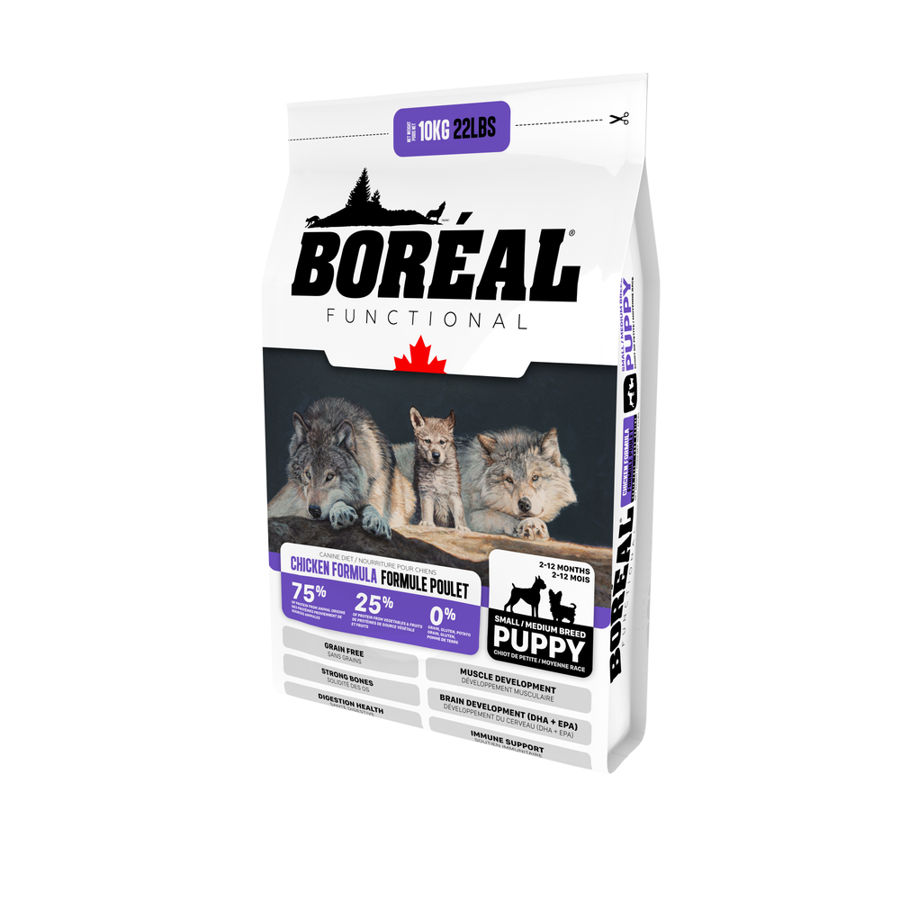 Boreal Functional, Dog Food Small & Medium Breed Puppy Chicken Formula