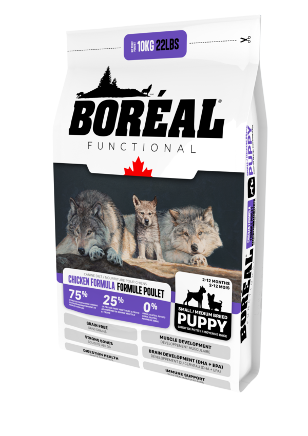 Boreal Functional, Dog Food Small & Medium Breed Puppy Chicken Formula