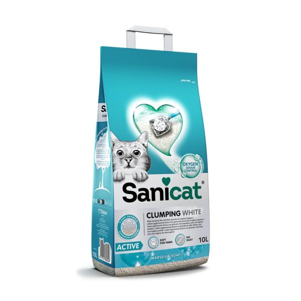 SANICAT CLUMPING WHITE FRAGRANCE FREE