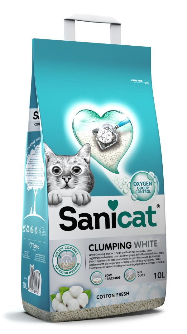 Sanicat_Clumping_White_Cotton_Fresh_front_10L