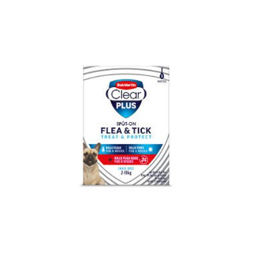 Bob Martin Clear Plus 67mg / 60.3mg Spot-On Solution for Small Dogs 1T
