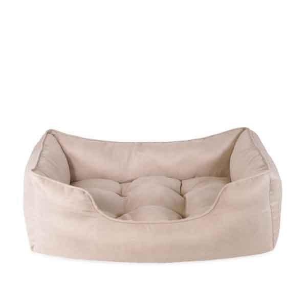 Thin Twill Beige Box Bed